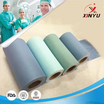 Water Resistant Spunlace Woodpulp Medical Non woven Fabrics for Doctor Clothes