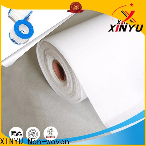 XINYU Non-woven Top paper water filter factory for swimming pool filtration media