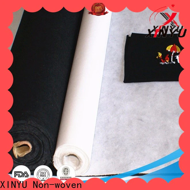 XINYU Non-woven Reliable  embroidery paper backing for business for jacket