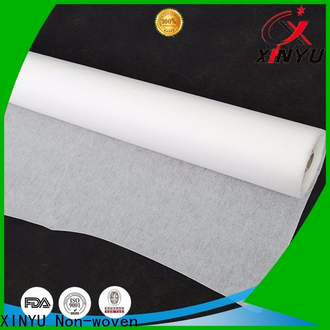 Latest non woven interlining fabric Suppliers for embroidery paper