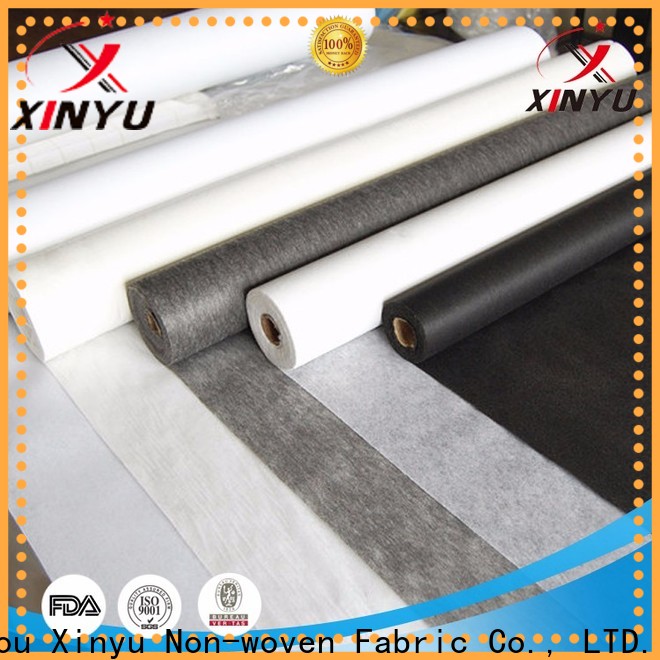 XINYU Non-woven Wholesale non woven fusible interlining Suppliers for collars