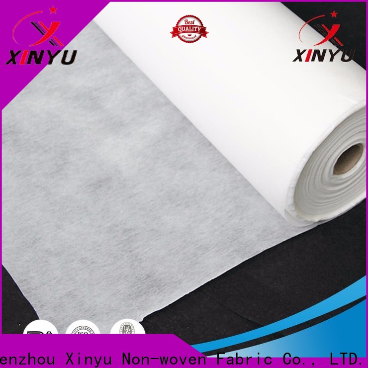 XINYU Non-woven embroidery paper backing company for jacket