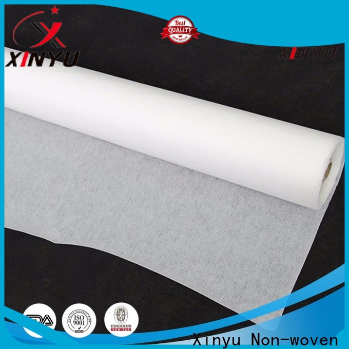 XINYU Non-woven adhesive non woven fabric factory for cuff interlining