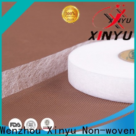 XINYU Non-woven non woven fusible interlining manufacturers for cuff interlining