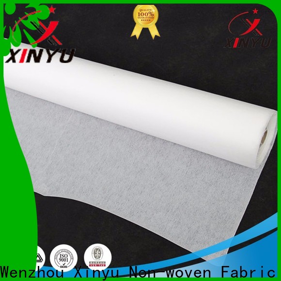 XINYU Non-woven Customized non woven fusible interlining fabrics Suppliers for embroidery paper