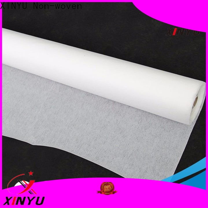 Customized non woven fusible interlining fabrics factory for dress