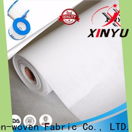 XINYU Non-woven polypropylene non woven filter fabric Suppliers for air filtration