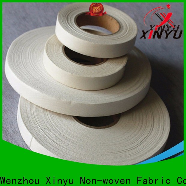 XINYU Non-woven non woven fusible interlining fabrics company for cuff interlining