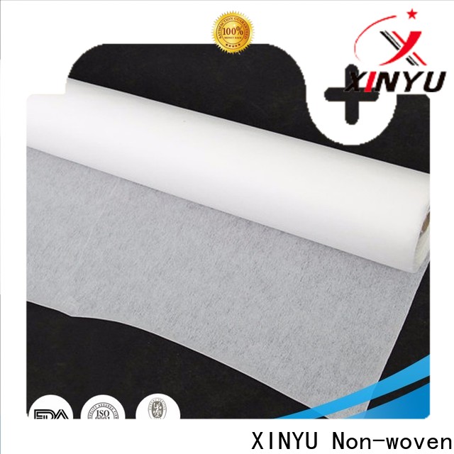 XINYU Non-woven Reliable  fusible nonwoven interlining Suppliers for cuff interlining